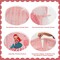 Kids Indoor Playhouse Tent with Removable and Comfortable Cotton Mat and Mesh Curtains